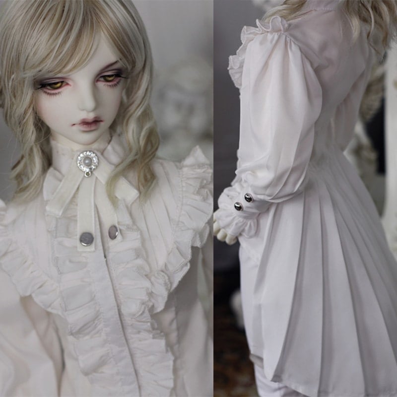 BJDドール服 ドール衣装 レトロシャツ MSD/SD/70cm/ID75/オーダーサイズ人形用ブラウス