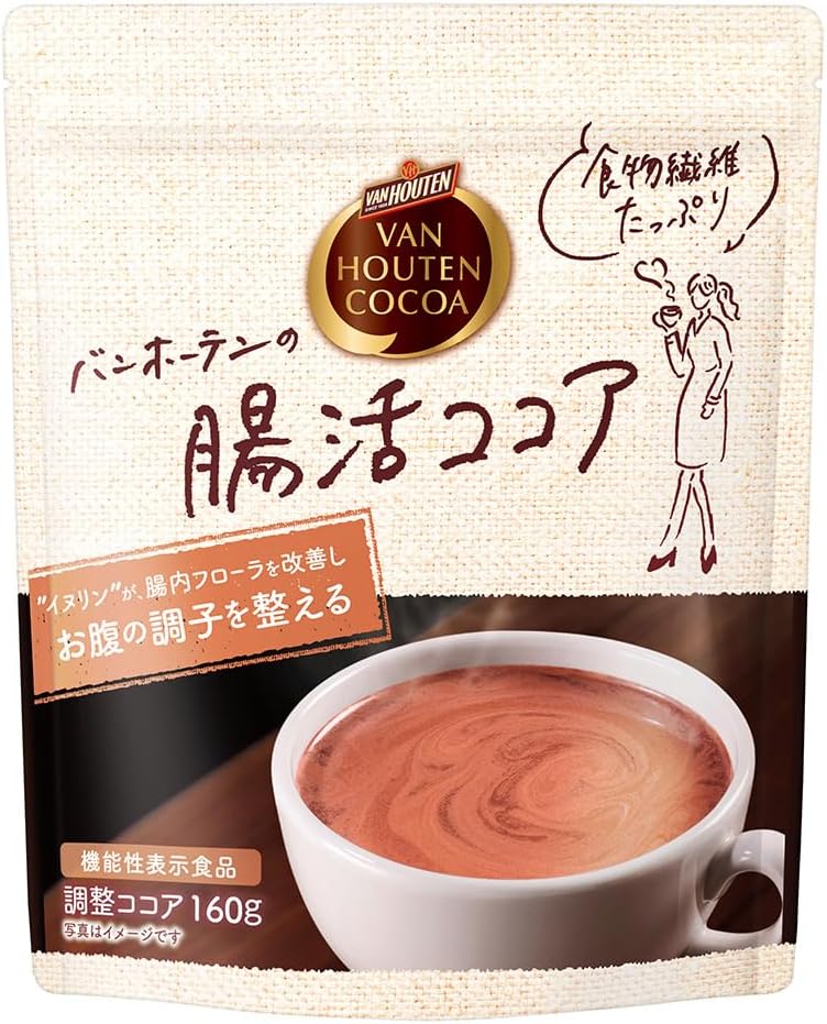 片岡物産 バンホーテンの腸活ココア 160g×12袋