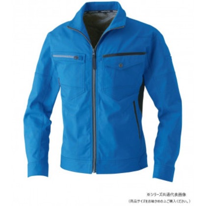 桑和 3042-00 長袖ブルゾン Lサイズ ブルー(8) SOWA