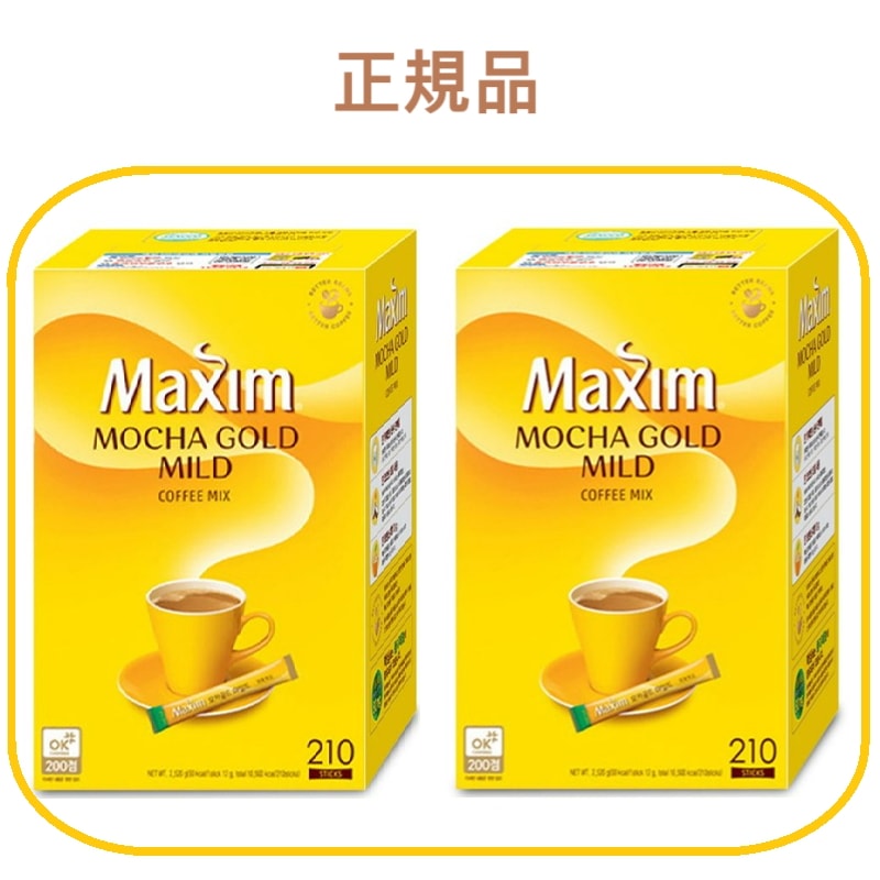 モカゴールドマイルド12g*210T*2 맥심 모카골드 마일드 210T*2/インスタントコーヒー/ミックスコーヒー/ 韓国コーヒー