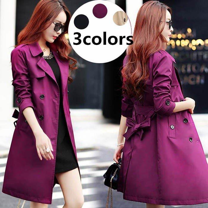 トレンチコート レディース ビジネスシーン カジュアルシーンまで3シーズン大 ミディアム丈 おしゃなコート Pコート ピーコート チェスターコー 5,293円