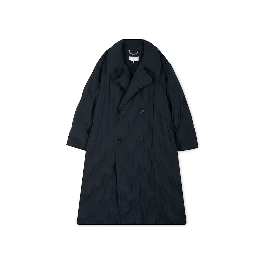 メゾンマルジェラメゾンマルジェラ女性用キルトパッド入りブラックコート PF1SI0AA0001S54870900