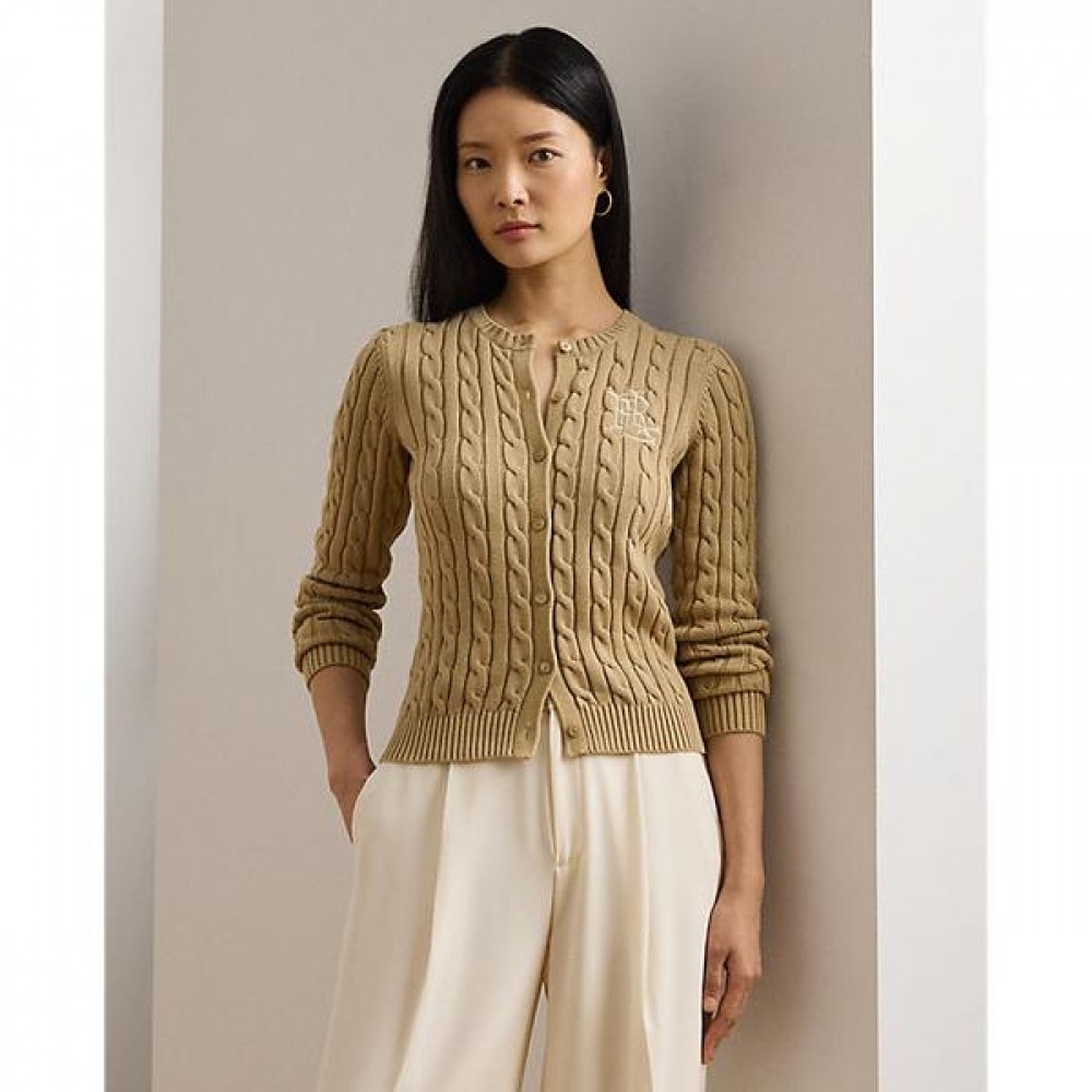 ローレンラルフローレンケーブルニットコットンカーディガン (WMLRSWES6820761270)