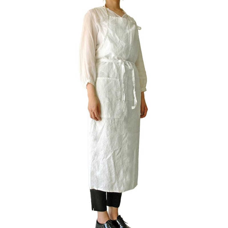 南海通商　Linne リンネ リネンエプロン ホワイト　LINNEEPRON 4,808円