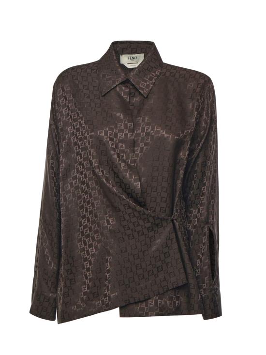 FENDI Women Shirts FS8287 AUQGF1T6H Brown