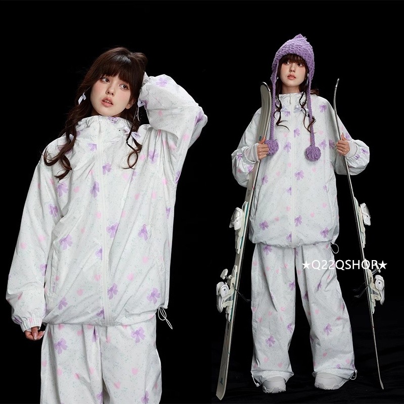 スノボウェア 2024 2025 上下セット メンズ レディース アウター パーカー ジャケット パンツ ズボン ウィンタースポーツ スノーボードウェア スキーウェア スノーウェア 防水防寒韓国風 16,325円