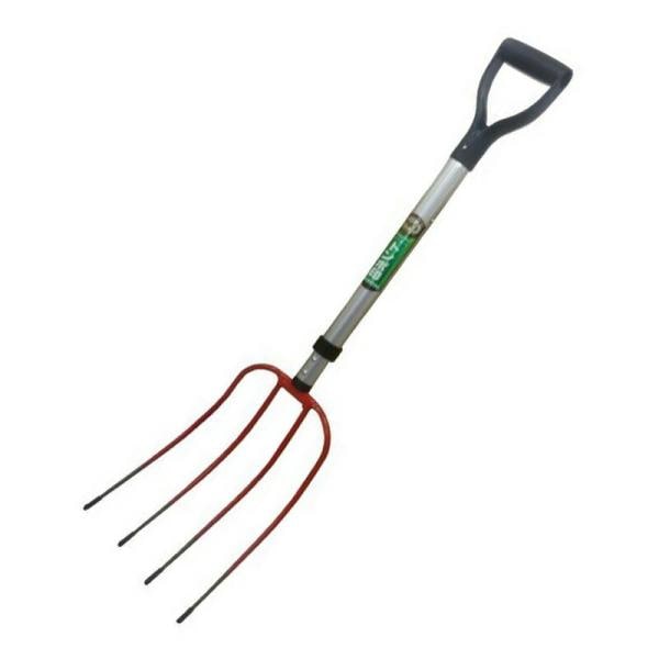 トンボ アルミ柄伸縮ホーク 4ホンツメ 園芸道具 土農具 フォーク