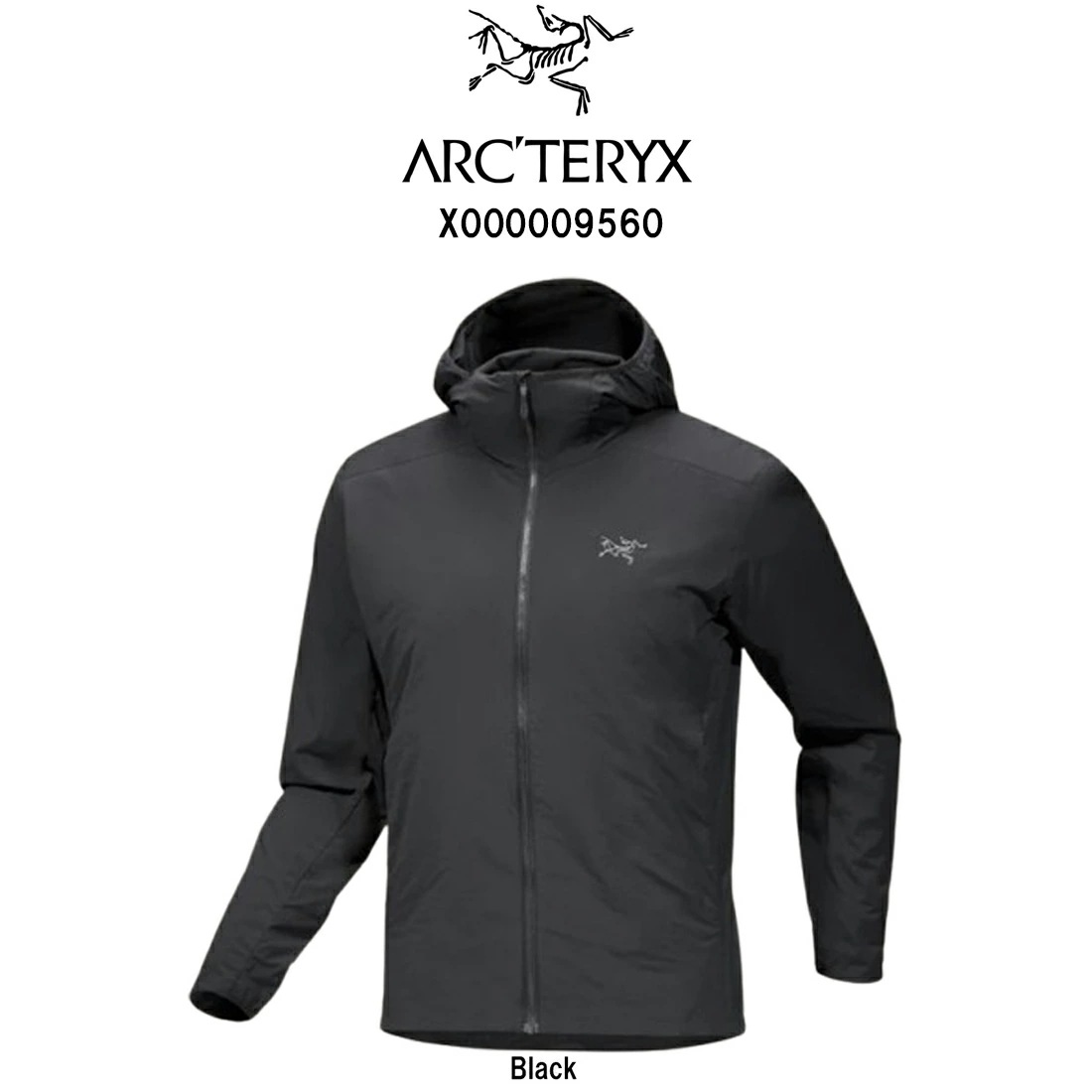 ARC TERYX パーカー アトム SL フーディ トリムフィット アウター 軽量 コンパクト フード ロゴ メンズ 男性 X000009560