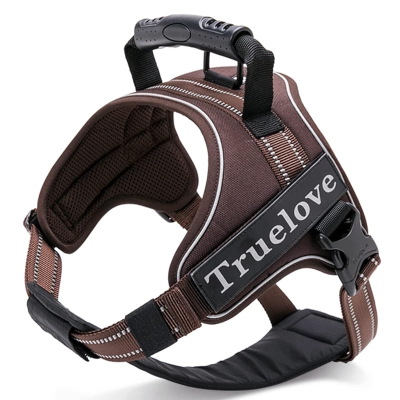 cocomall 2WAY喉に優しい犬ハーネス 負担軽減犬用ハーネス TRUE LOVE日本授権店 犬用胴輪 ドッグ ペット用品 ハーネスリード 3M反射材料 訓練 ナイロン素材 小型犬中型犬大型