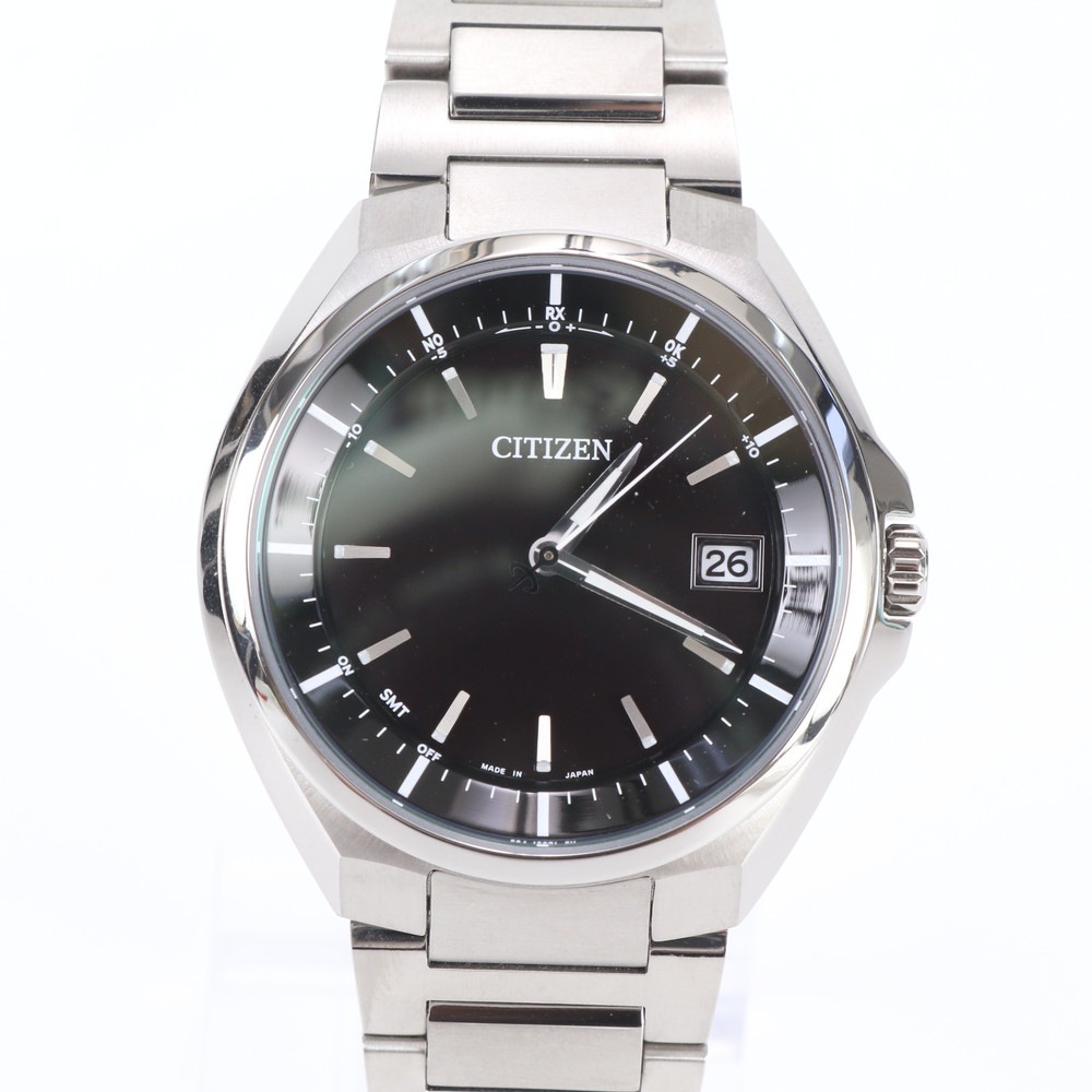 極美品 CITIZEN ATTESA アテッサ エコドライブ 時計 ウォッチ CB3010-57E 腕時計 シルバー メンズ RGM EC27-4 中古