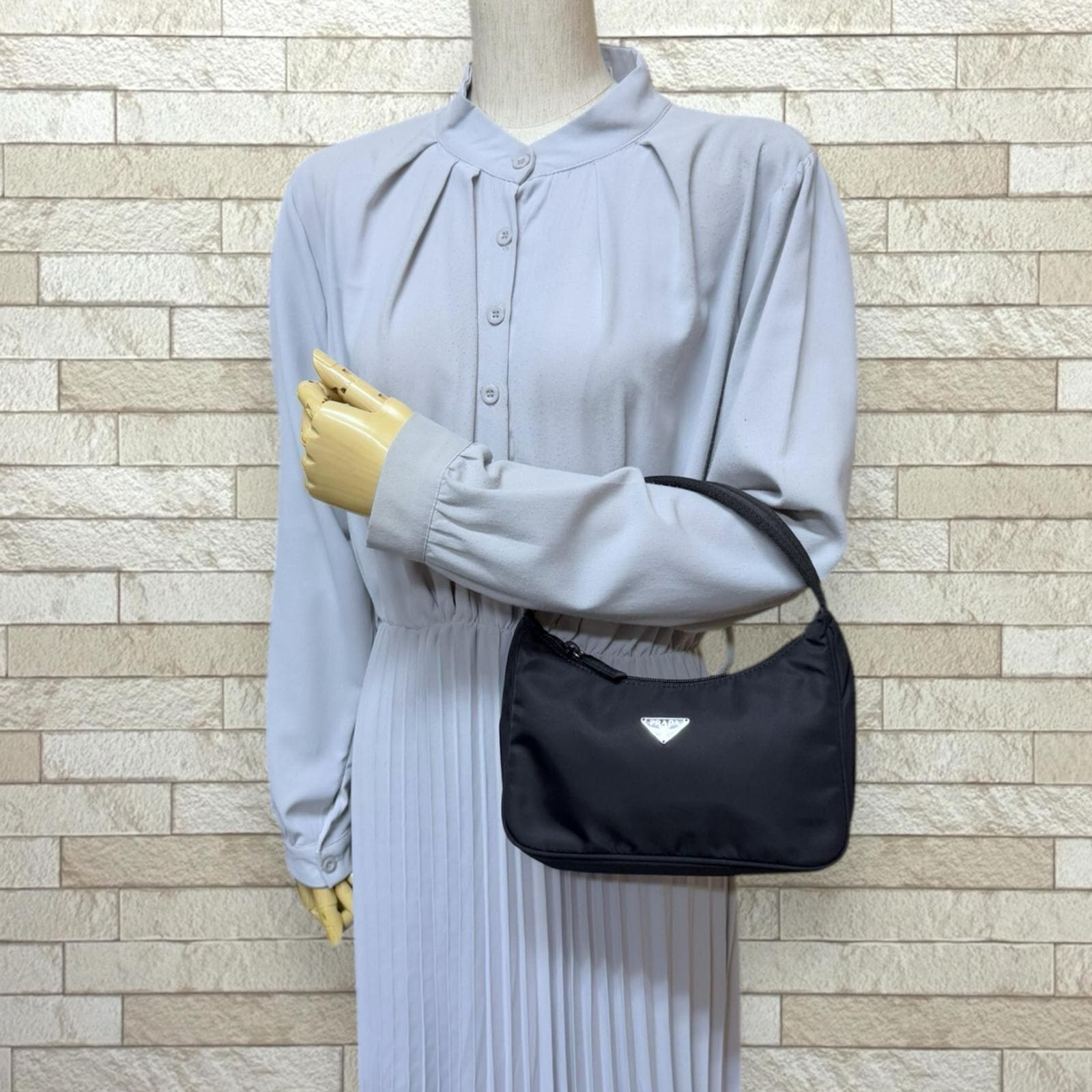 プラダ ハンドバッグ ナイロン MV515 ブラック PRADA 中古 美品