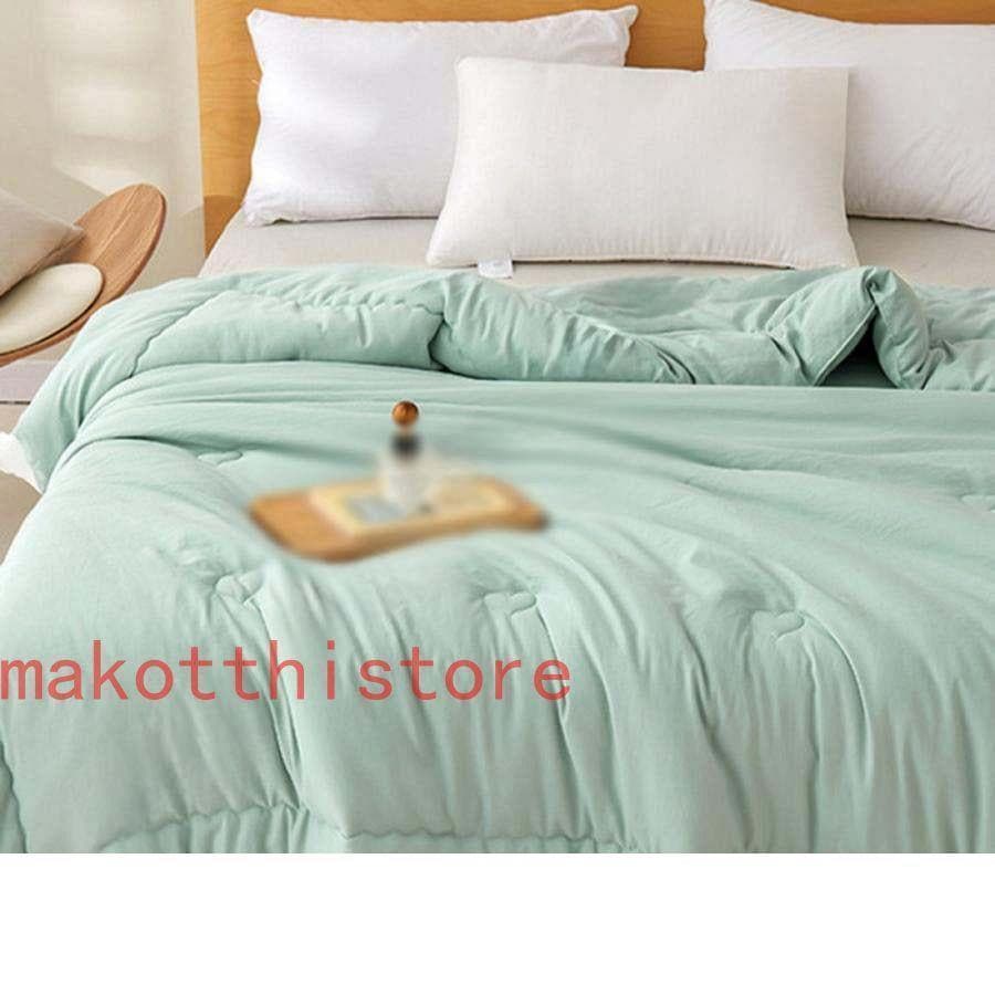 リバーシブル おしゃれ 肌掛け布団 北欧 キルトケット シングル 綿 掛布団 カバー不要 丸洗いOK 速乾性 吸湿 通気 肌に優しい 夏用 肌布団 セミダブル 5,163円