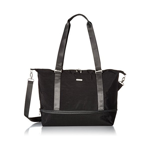 Baggallini Expandable Carry on Duffel， Black/Charcoal 並行輸入品