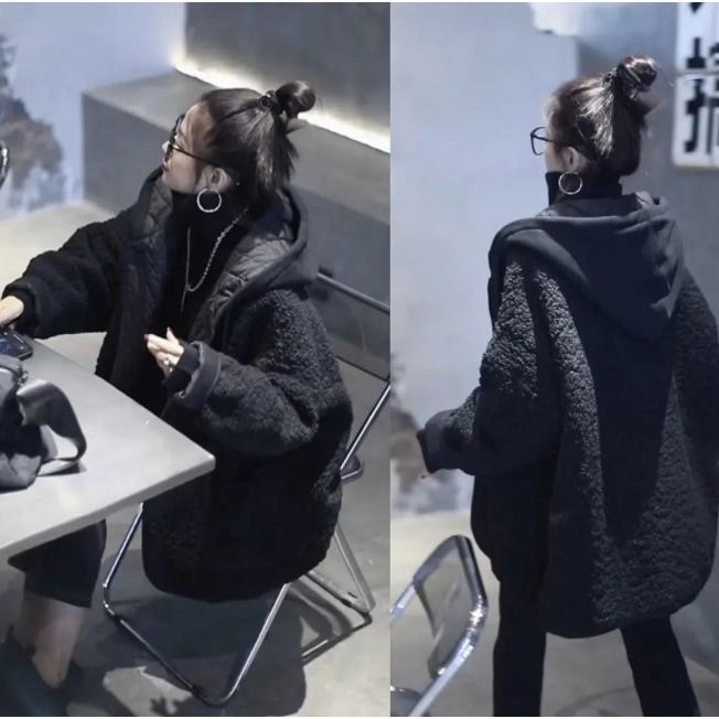 コート フード レディース 秋冬 アウター ロングコート ツイード 大きいサイズ ブルゾン 羽織 防寒 厚手 暖かい ゆったり 体型カーバー 冬コート ポケット付き