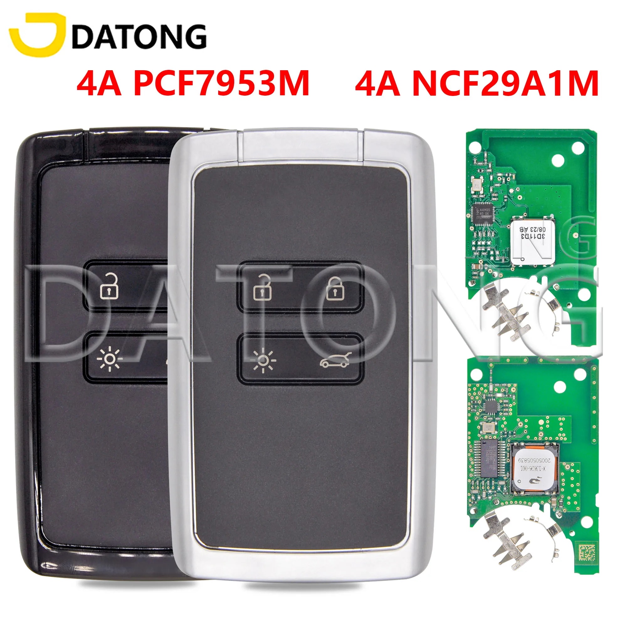 Datong KR5IK4CH-01 4A PCF7953M NCF29AxM 433MHz スマートキー Renault Kadjar Clio5 Zoe2 Koleos Captur Sceni