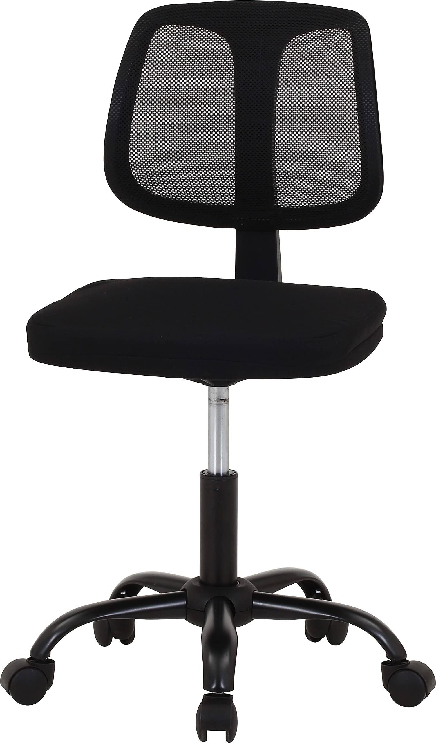 不二貿易 オフィスチェア デスクチェア 幅47.5×奥行48.5×高さ77~86.5cm ブラック メッシュ ガス昇降式 組立商品 ライカ 37902 65904