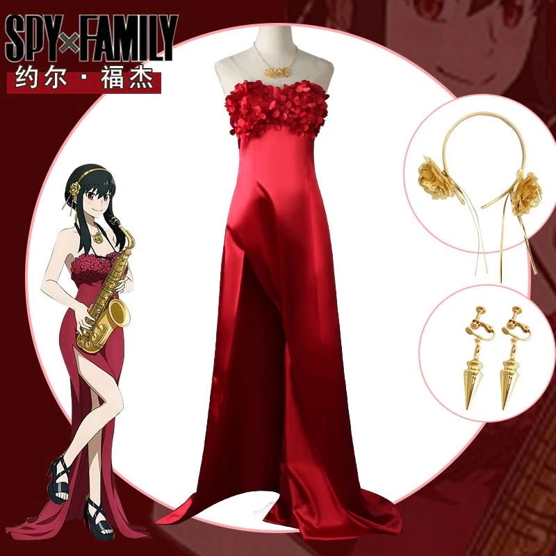 スパイファミリー SPYFAMILY ヨルフォージャー コスプレ服 衣装仮装変装 赤い礼服 イベント 学園祭 パーティー期間限定30％コスプレ・変装・仮装