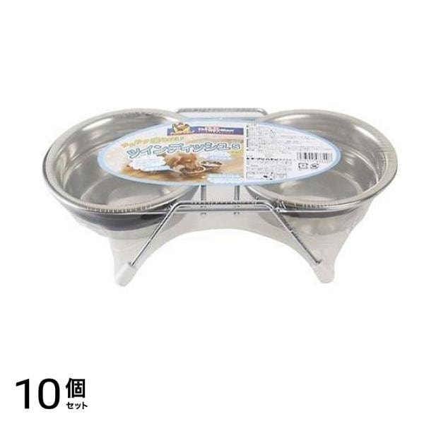 ドギーマン カタカタ鳴らないツインディッシュSサイズ 1個入 10個セット