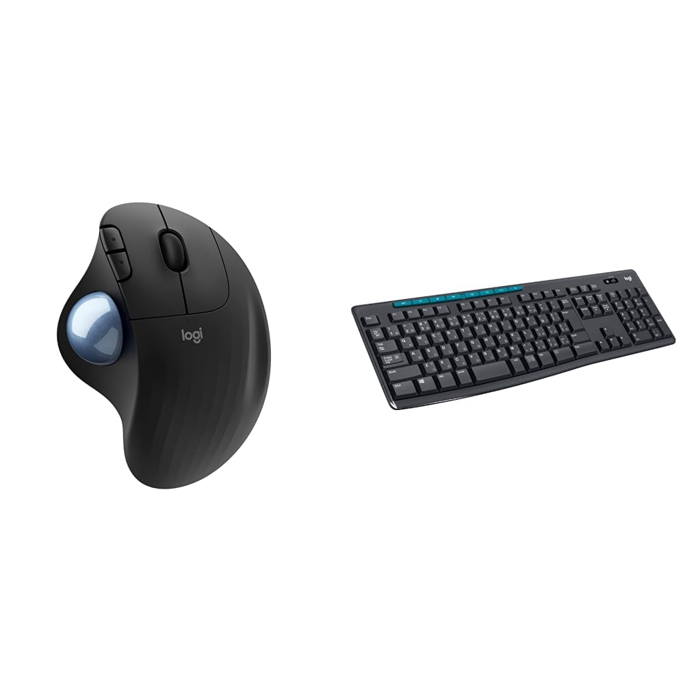【セット買い】ロジクール ワイヤレスマウス トラックボール 無線 M575S Bluetooth Unifying 5ボタン windows mac iPad 電池寿命最大 88323