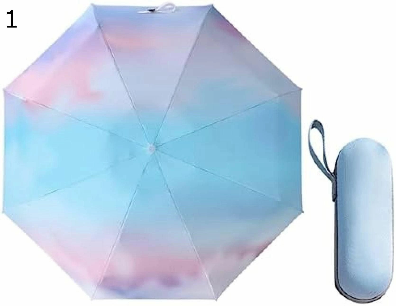 【20%OFFクーポン～】折りたたみ傘 星雲 星空柄 グラデーション柄 折りたたみ傘 5段 晴雨両用 耐風 日傘 手動開閉 携帯用 五つ折り傘