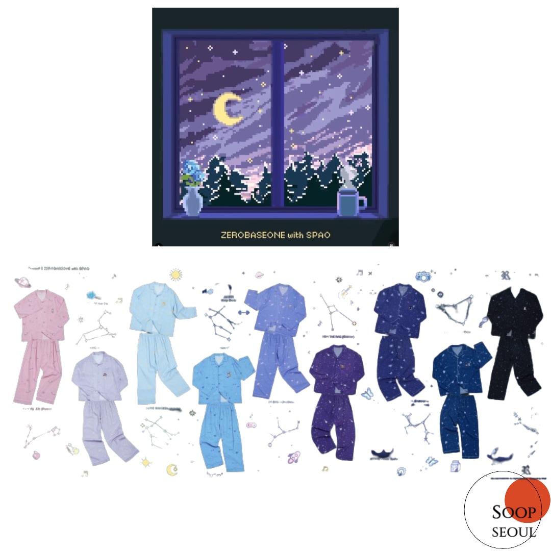 ZEROBASEONE PAJAMA PHOTOCARD SET パジャマ キャラク 長袖 パジャマ
