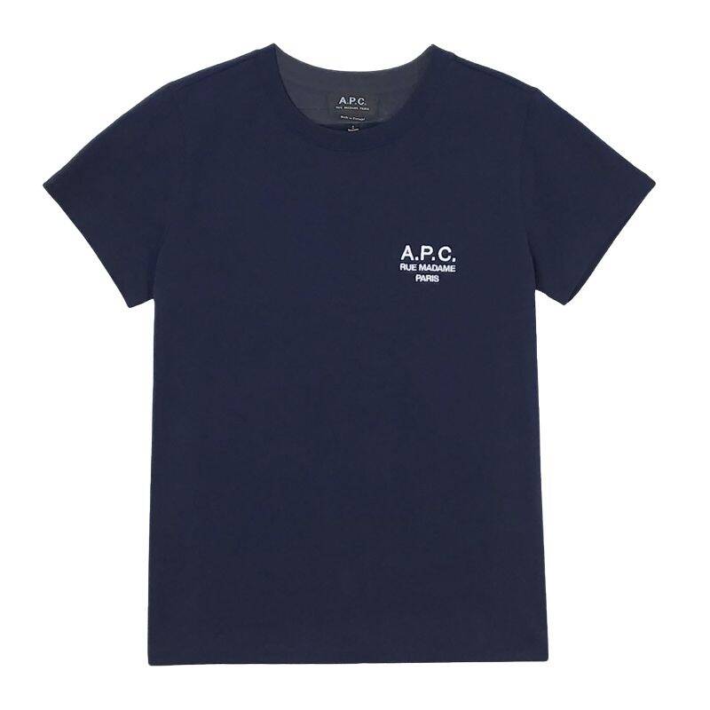 [Luxduck/国内即日発送] A.P.C. アペセ レディース デニス 半袖Tシャツ ネイビー COEZC F26842 IAK