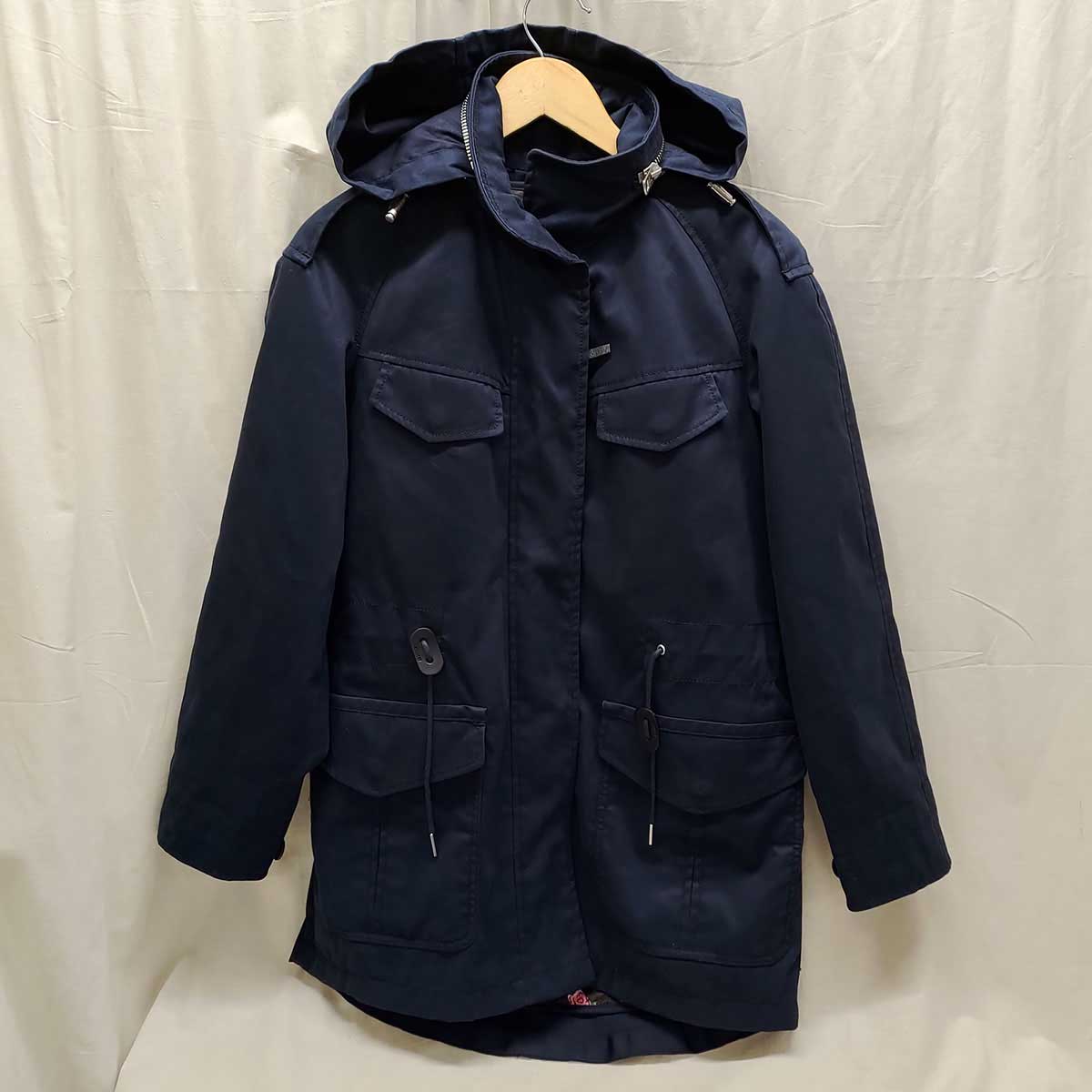 【中古】COACH コーチ M65 ミリタリーコート S ネイビー 中綿入りライナー付き レディース 6,179円