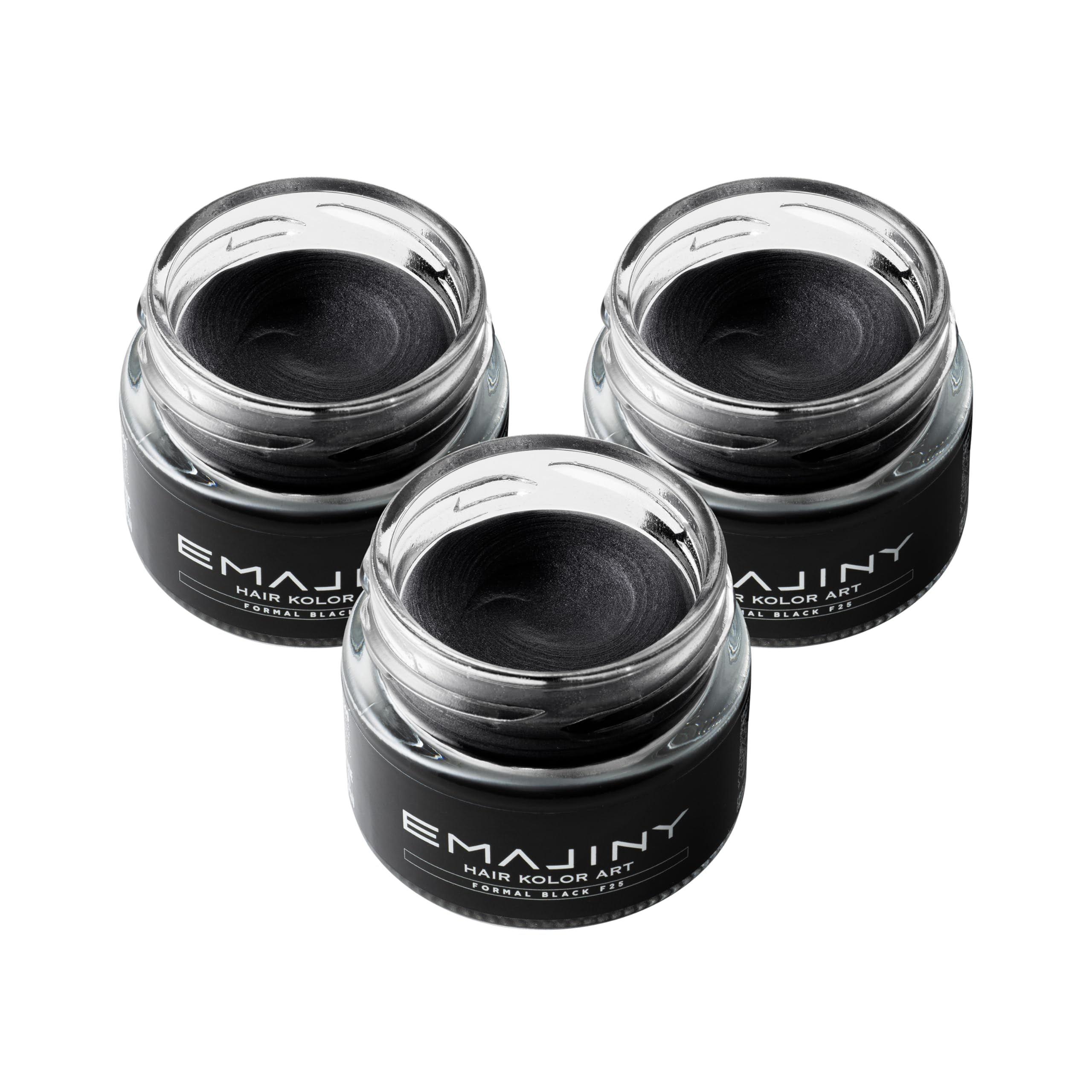 エマジニー フォーマルブラック ヘアカラーワックス 黒 36g 【日本製】 【無香料】 【シャンプーでサッと洗い流せる１日黒髪】 白髪かくし 白髪ぼかし 白髪ケア EMAJINY Formal Bla