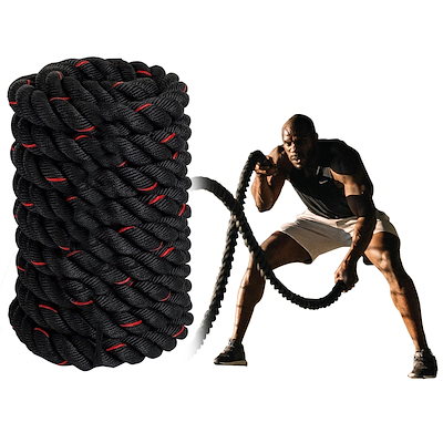 Qoo10] トレーニング ロープ ジム バトルロープ