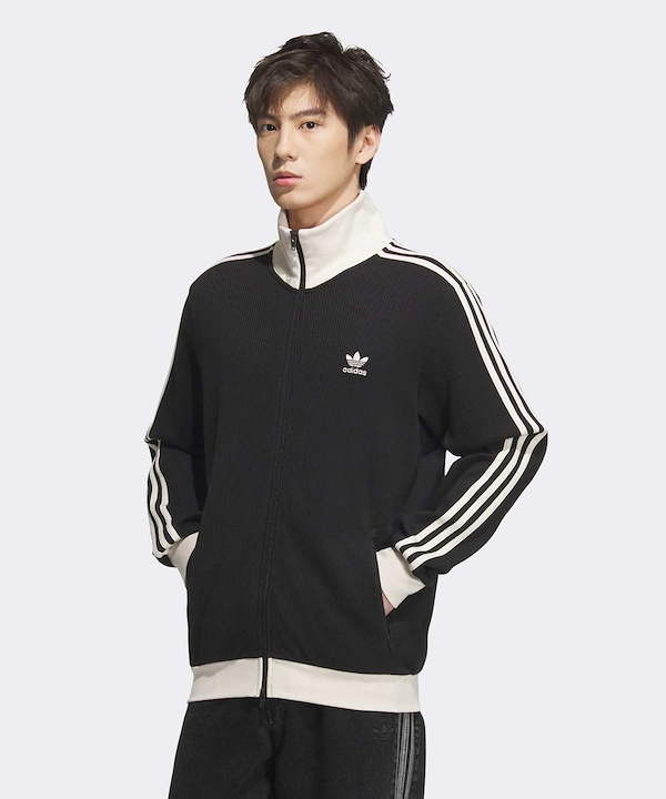 Qoo10 adidas ワッフル トラック ジャケット ストライ