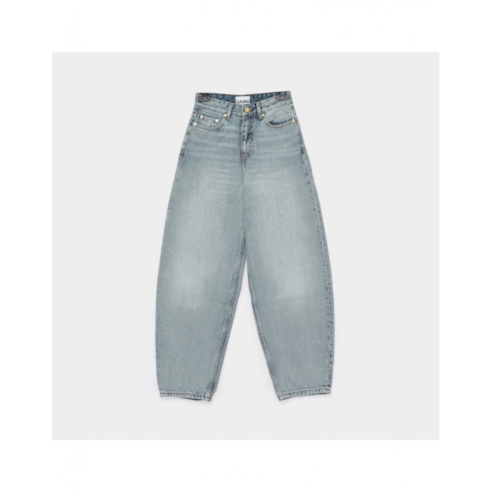 ガニー 25SS ポケットパッチロゴスターリーカーブドレッグデニム女性パンツ J1641 565