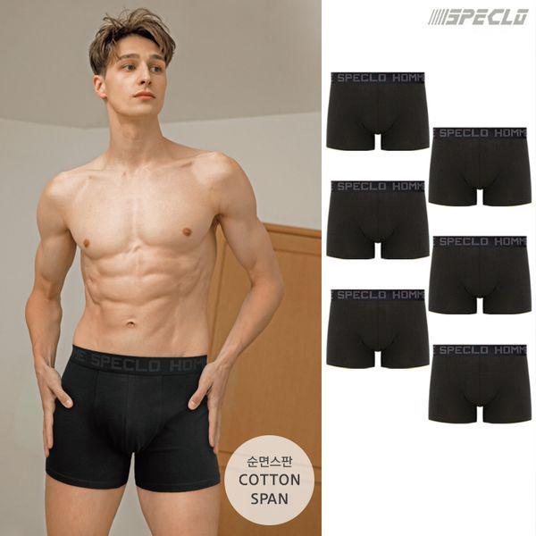 綿スパン男性用ブリーフパンツ ブラックエディション 6枚セット_P359595307 5,315円