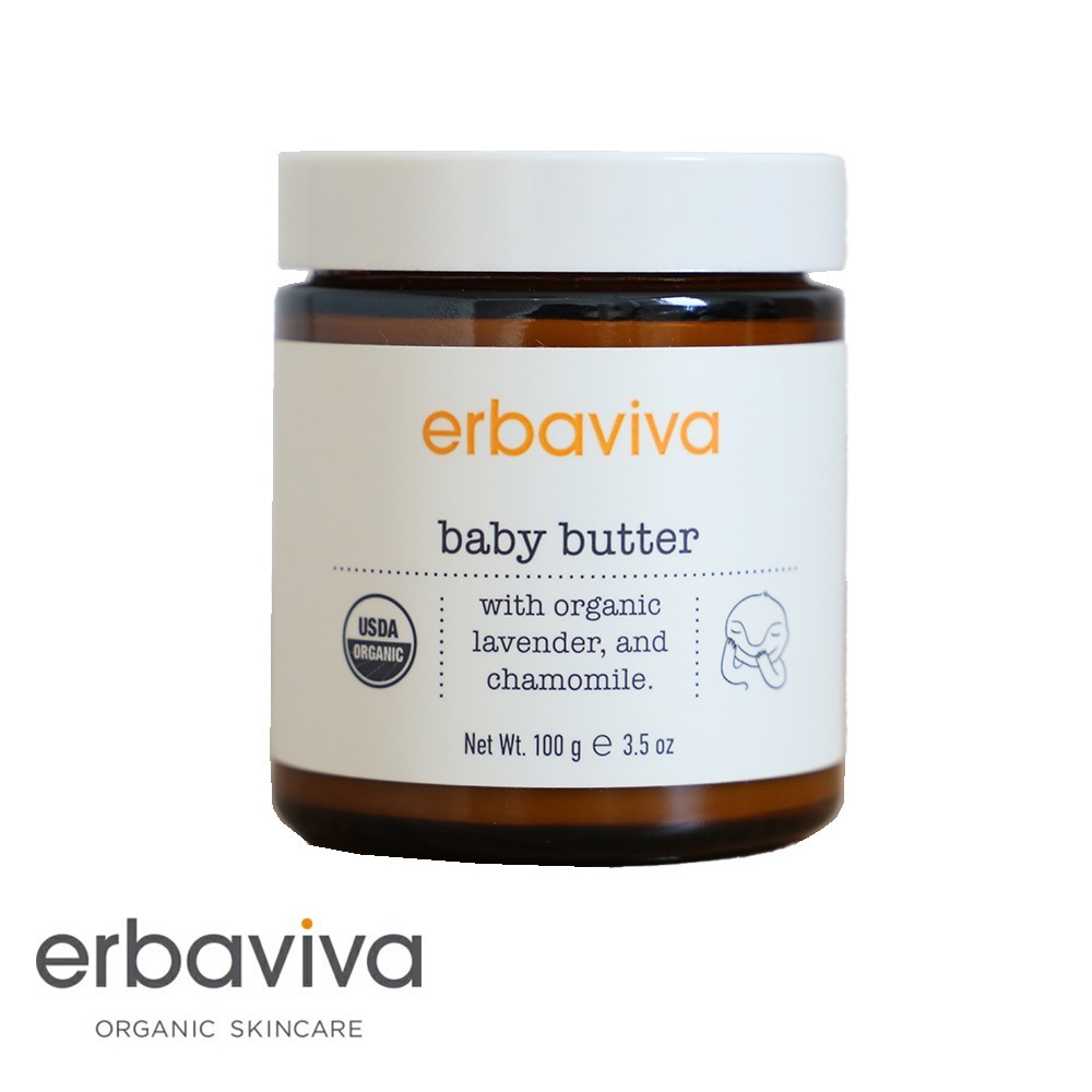 erbaviva（エルバビーバ）ベビーバター 100g 保湿 新生児 赤ちゃん デリケート 高保湿 オーガニック 大容量 敏感肌 乾燥肌 乾燥時期 USDA 冬季限定