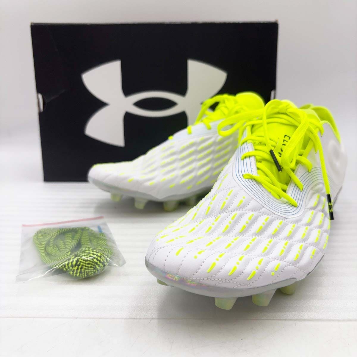 【中古・未使用品】アンダーアーマー UAクローン マグネティコ エリート3.0 FG サッカースパイク 29.5cm 3026740-103 UNDER ARMOUR 天然芝 人工芝