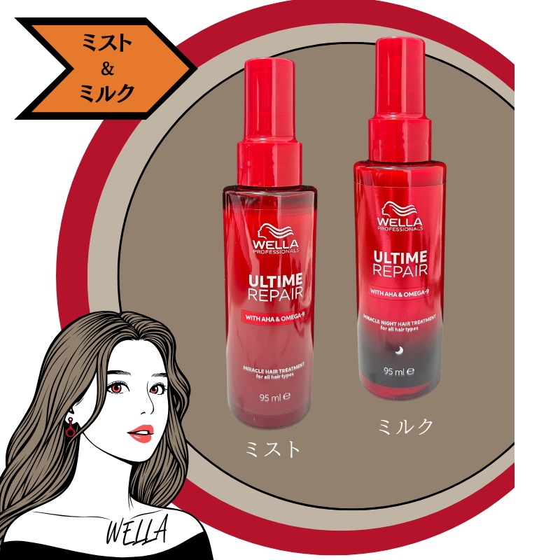 【朝＆夜セット】 アルタイム リペア ミラクル 「 ミスト ＆ ミルク 」 各 95ml RM ヘアトリートメント ミスト ナイトトリートメント ミルク