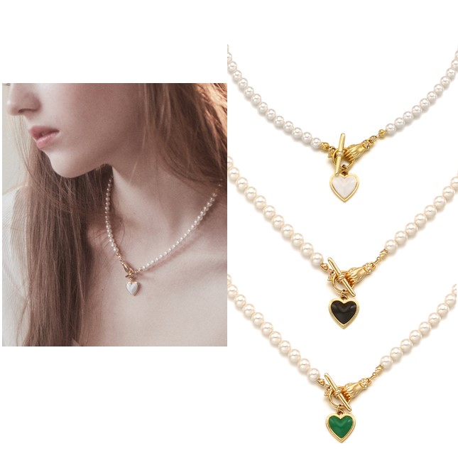 Catch Love Pearl Necklace [ VH24NNNE109M ] 10,900円