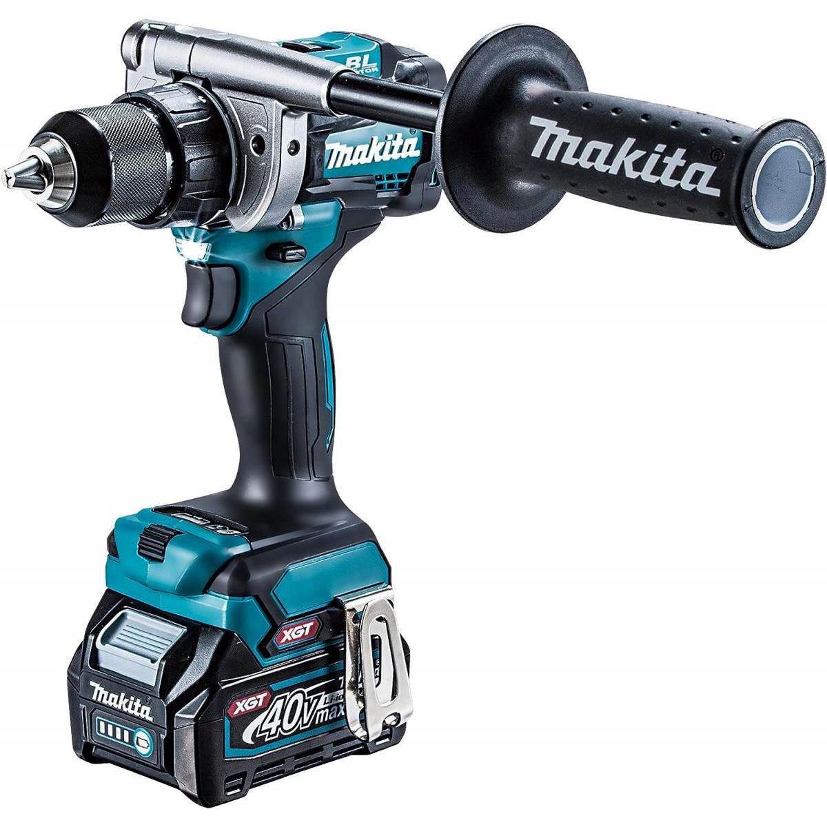 マキタ Makita 充電式 ドライバドリル DF001GRDX バッテリ2本・充電器・ケース付 40Vmax 防滴 防じん 鉄工 木工 穴あけ