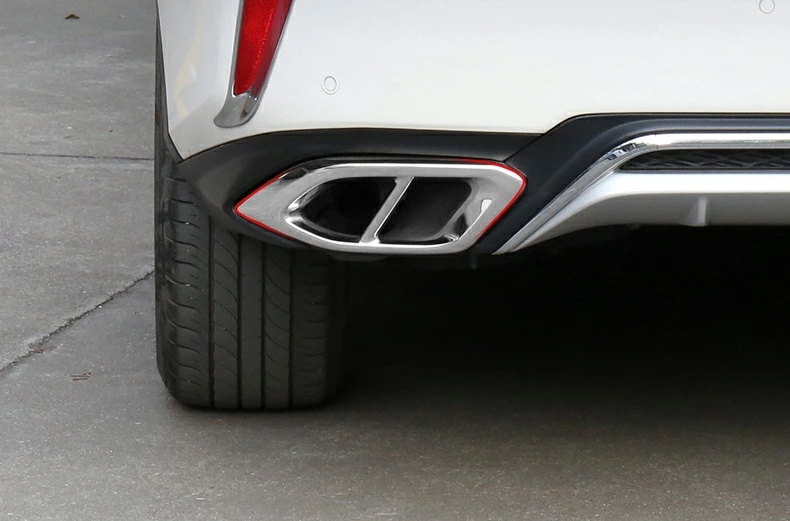 レクサス・RX200t RX300 用 リアエキゾーストマフラーテールパイプ トリム カバー 2個