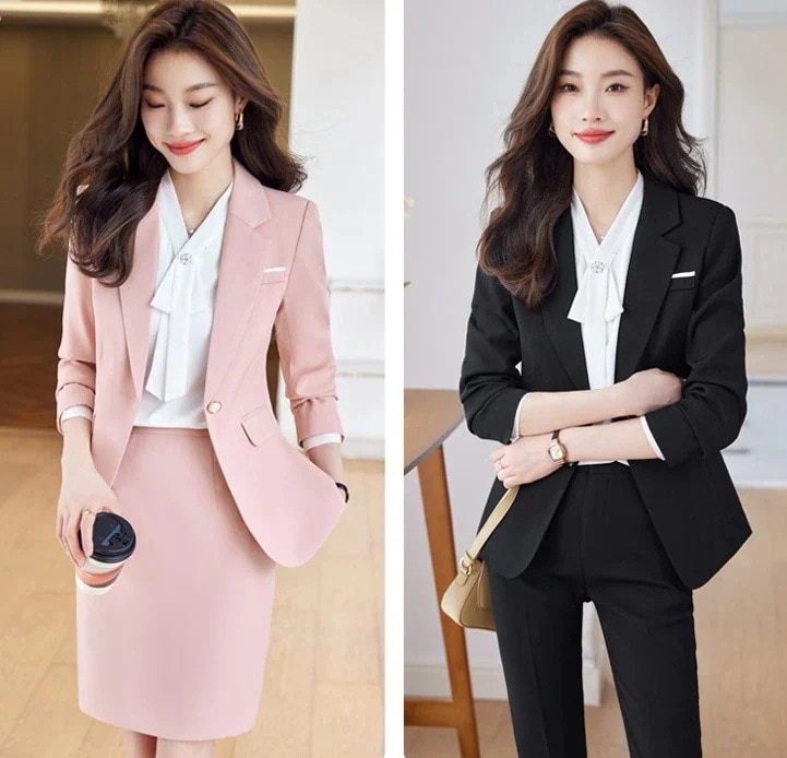 2025初春新品 レディース スーツセット 二点セット 卒業式 ママ スーツ セットアップ 通勤 入学式 26