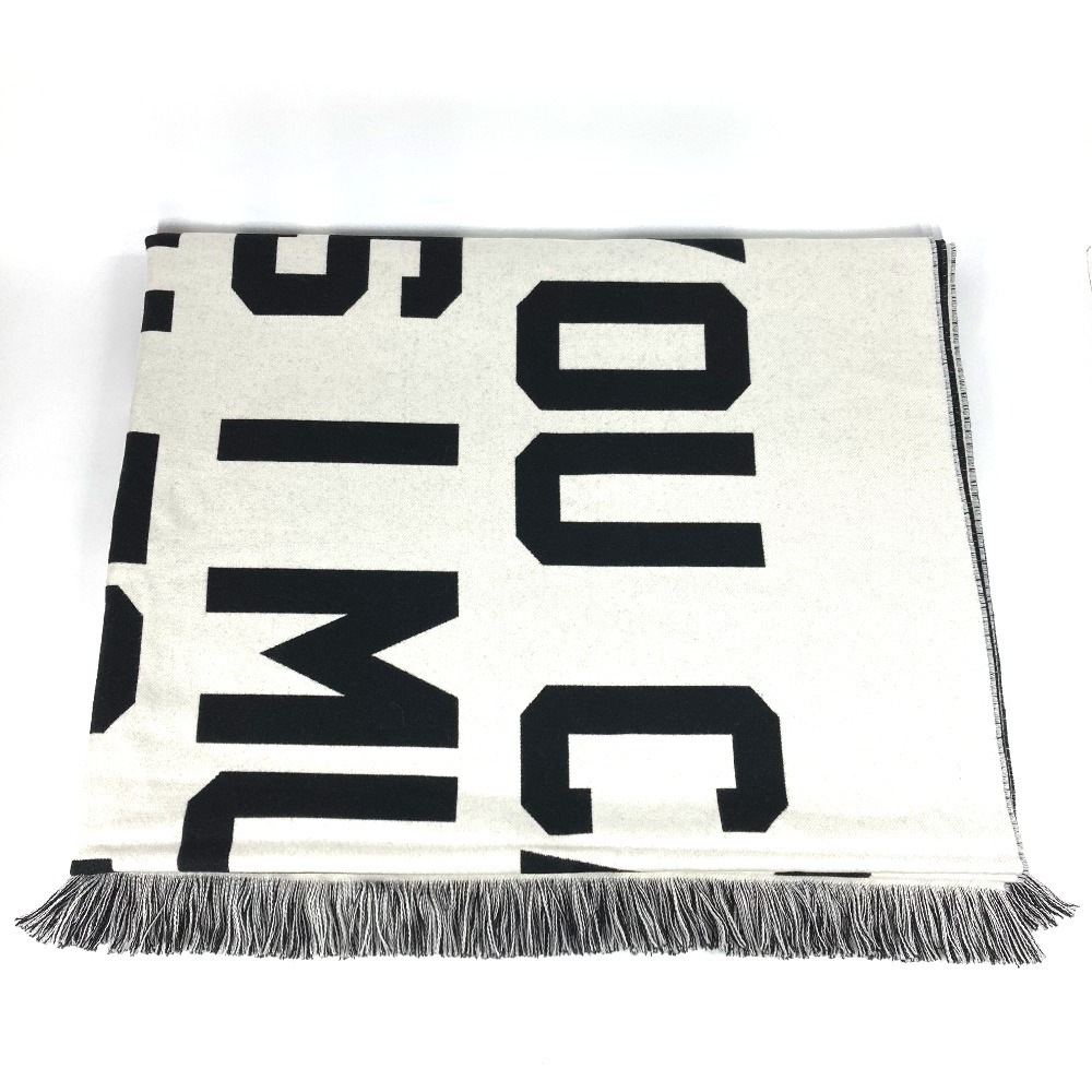 ブランケット 28Z0006A0663 Dior x Cactus Jack Blanket カクタスジャック フリンジ インテリア ひざかけ 毛布 バイカラー ウール ホワイト
