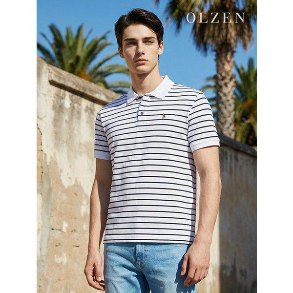 ストライプカラーTシャツ (ZOE2TT1308)