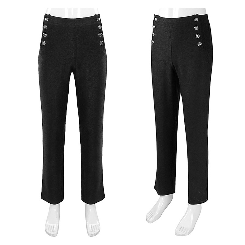 ハロウィン中世メンズパンツ純色ファッションスチームパンクレトロメンズ制服ブレザーパンツ