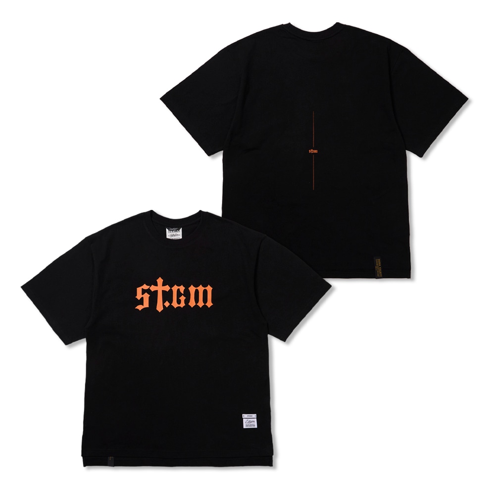 [ STIGMA ]★STGM Logo Oversized Short Sleeves T-Shirts STGM Paint Oversized Short Sleeves T-Shirts Black / White