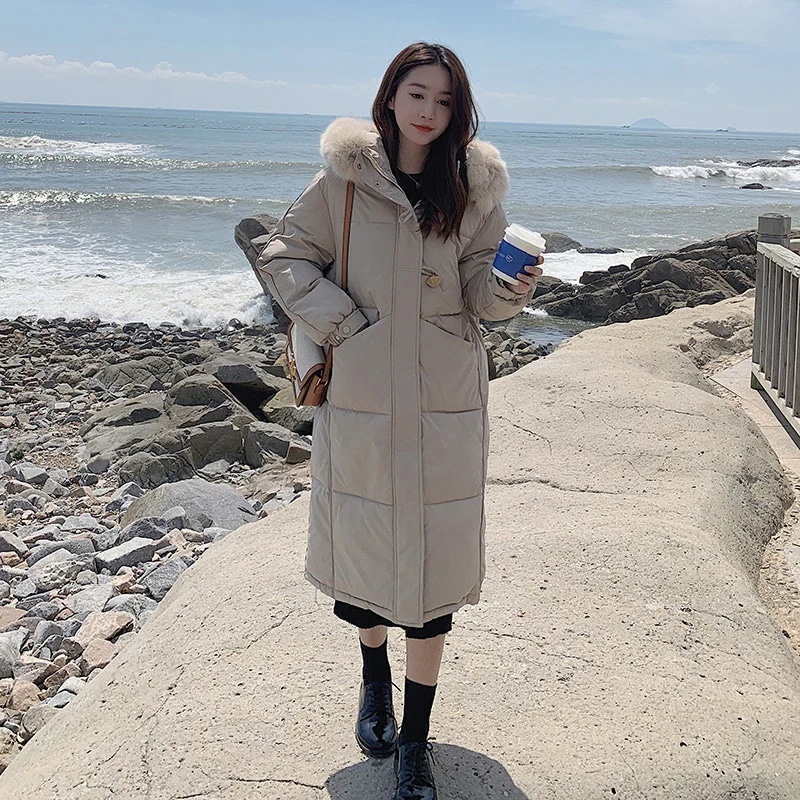 作登場コートレディースダウンコートファー付きフードロングaライン冬秋冬アウトドア通勤アウター大きいサイズ厚ジップアップ赤レッド黒