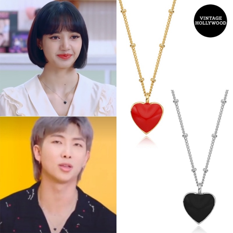 btsRM着用 BLACKPINK着用 Alice Heart Necklace/ 2色