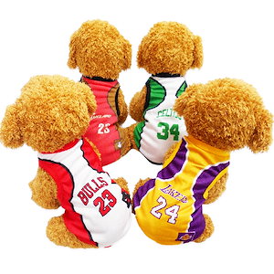 犬服 夏用 バスケットユニフォーム NBA タンクトップ 涼しい メッシュ