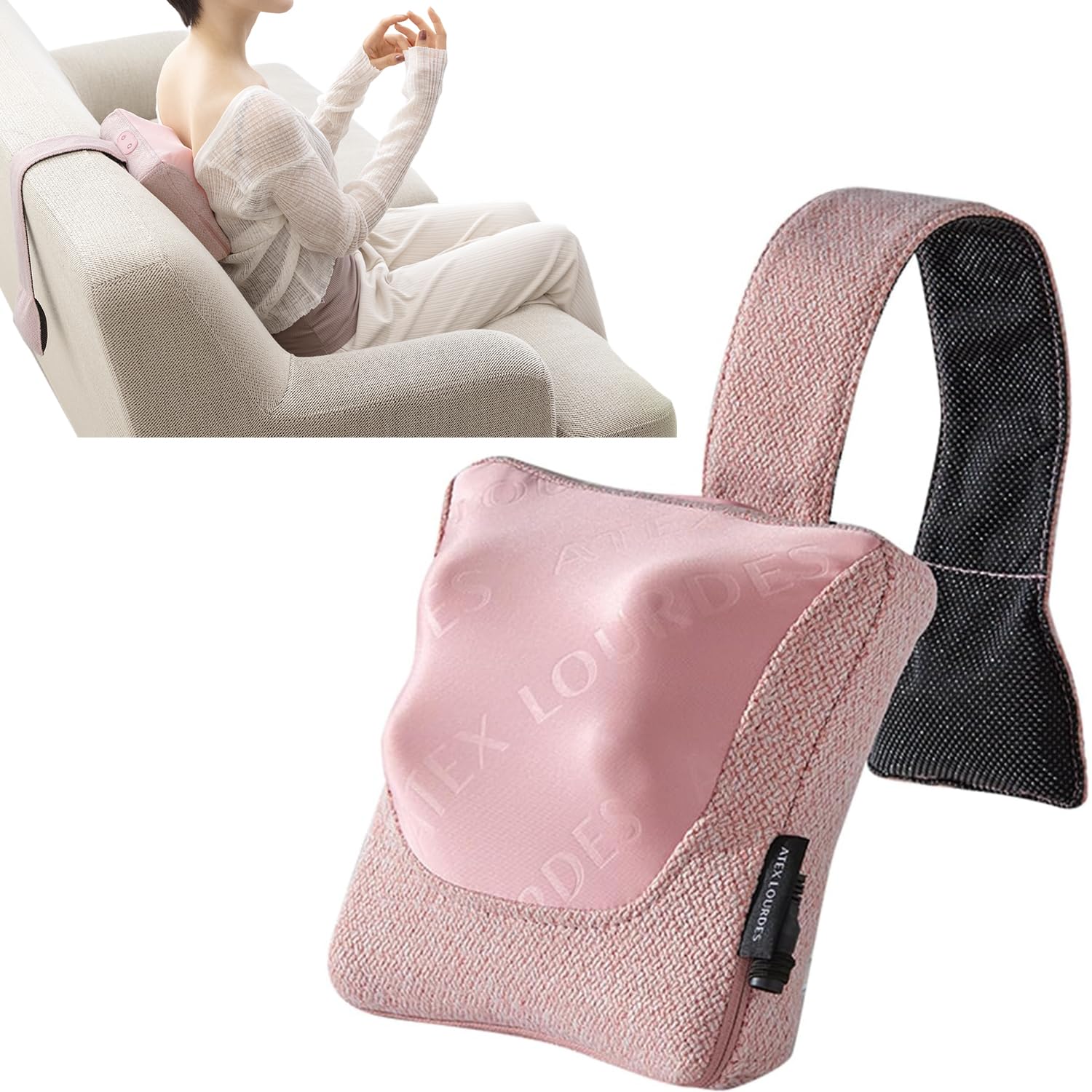 アテックス ATEX マッサージ器 肩 肩コリ 肩甲骨 首 ネック ネックマッサージャー ネックマッサージ マッサージクッション XS AX-HC230pk ピンク ミニ 軽い ギフト コンパクト プ
