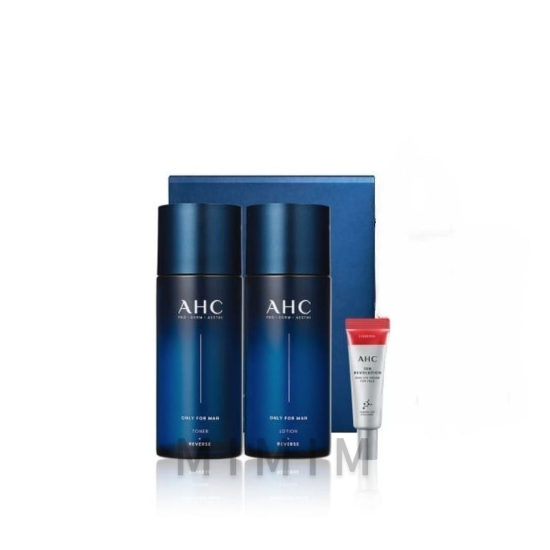 AHC オンリーフォーメン スキンケア 2点セット(トナー/ローション)+テンレボリューション アイクリーム 7ml