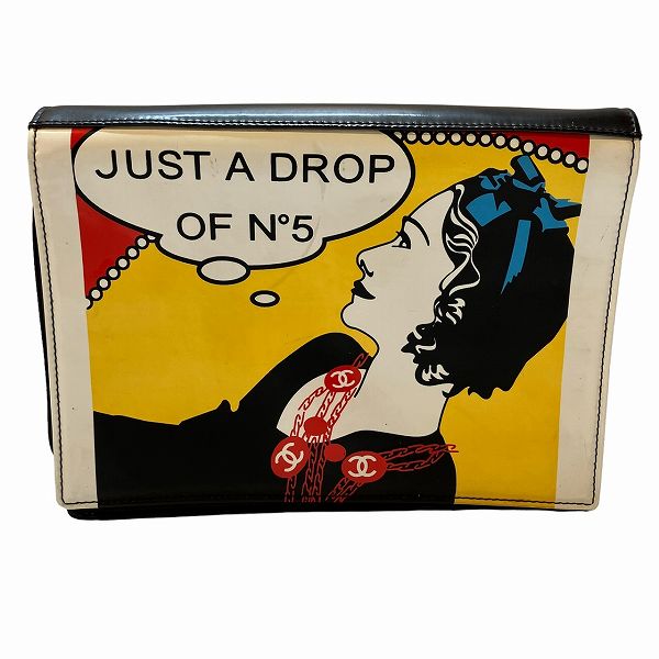 シャネル マドモアゼル JUSTA DROP OF NO.5 A17585 ハンドバッグ【中古】