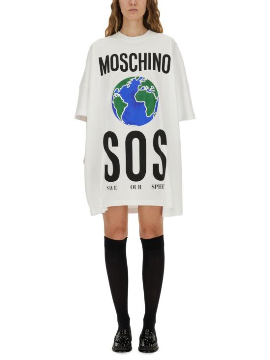 MOSCHINO Women Dresses 04395442 1001 WHITE